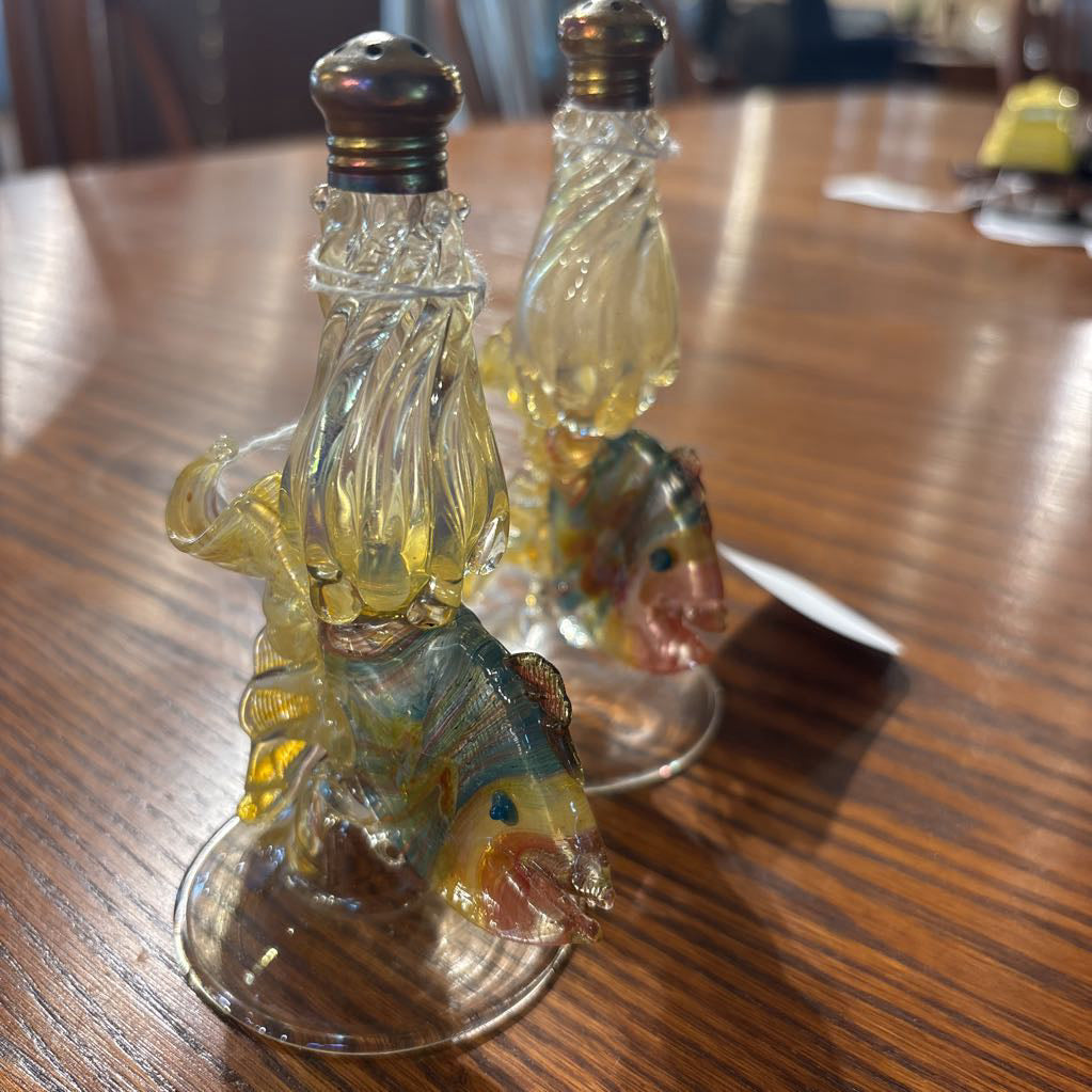 Glass Fish Salt & Pepper Shaker SMALLS