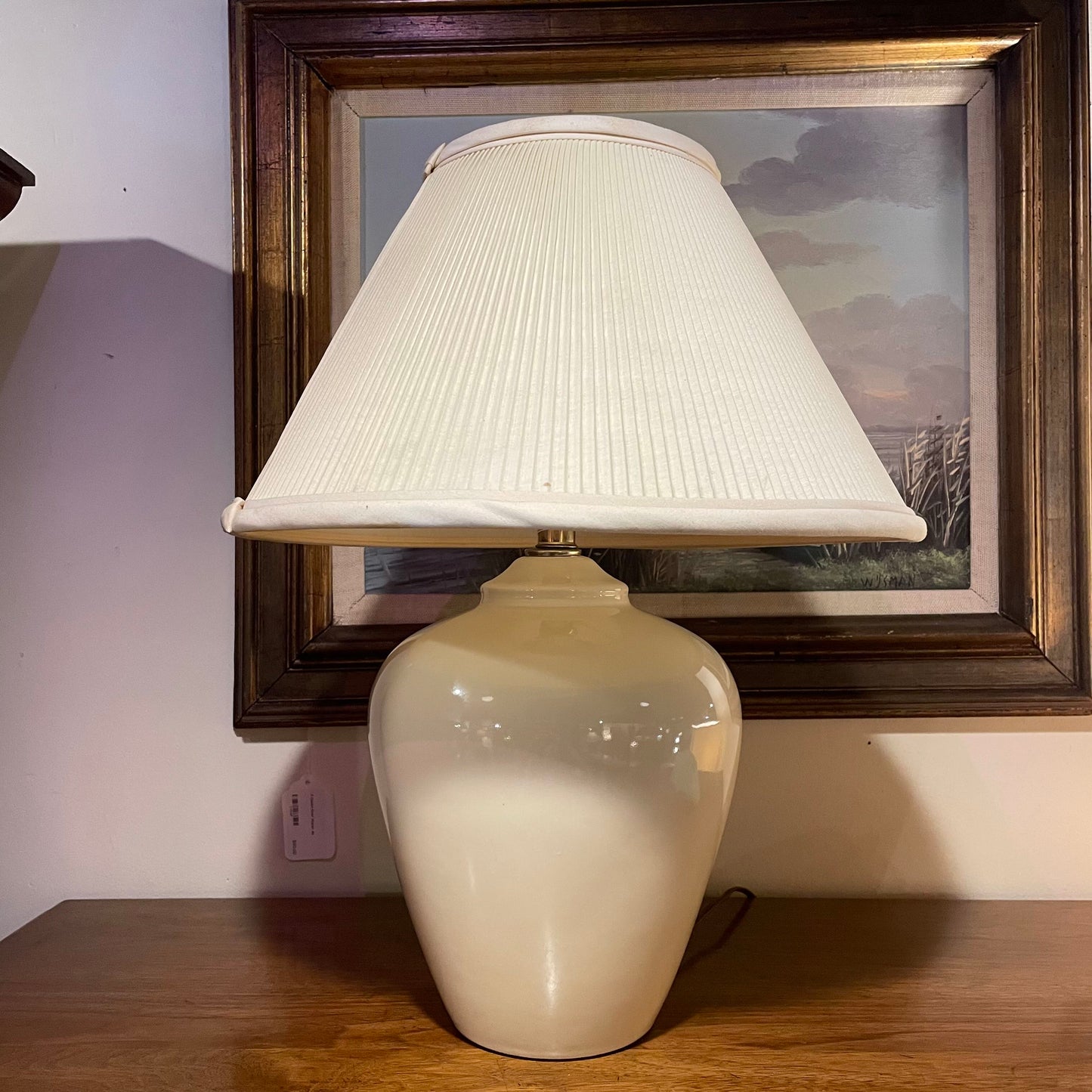 Cream Ginger Jar Lamp