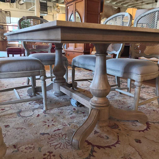 Marble Top Dining Table With 6 Dining Chairs C DINING TABLES