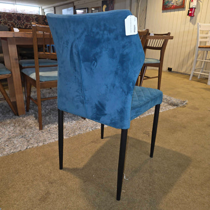 Tufted Teal Velvet Dining Chair C DINING CHAIRS