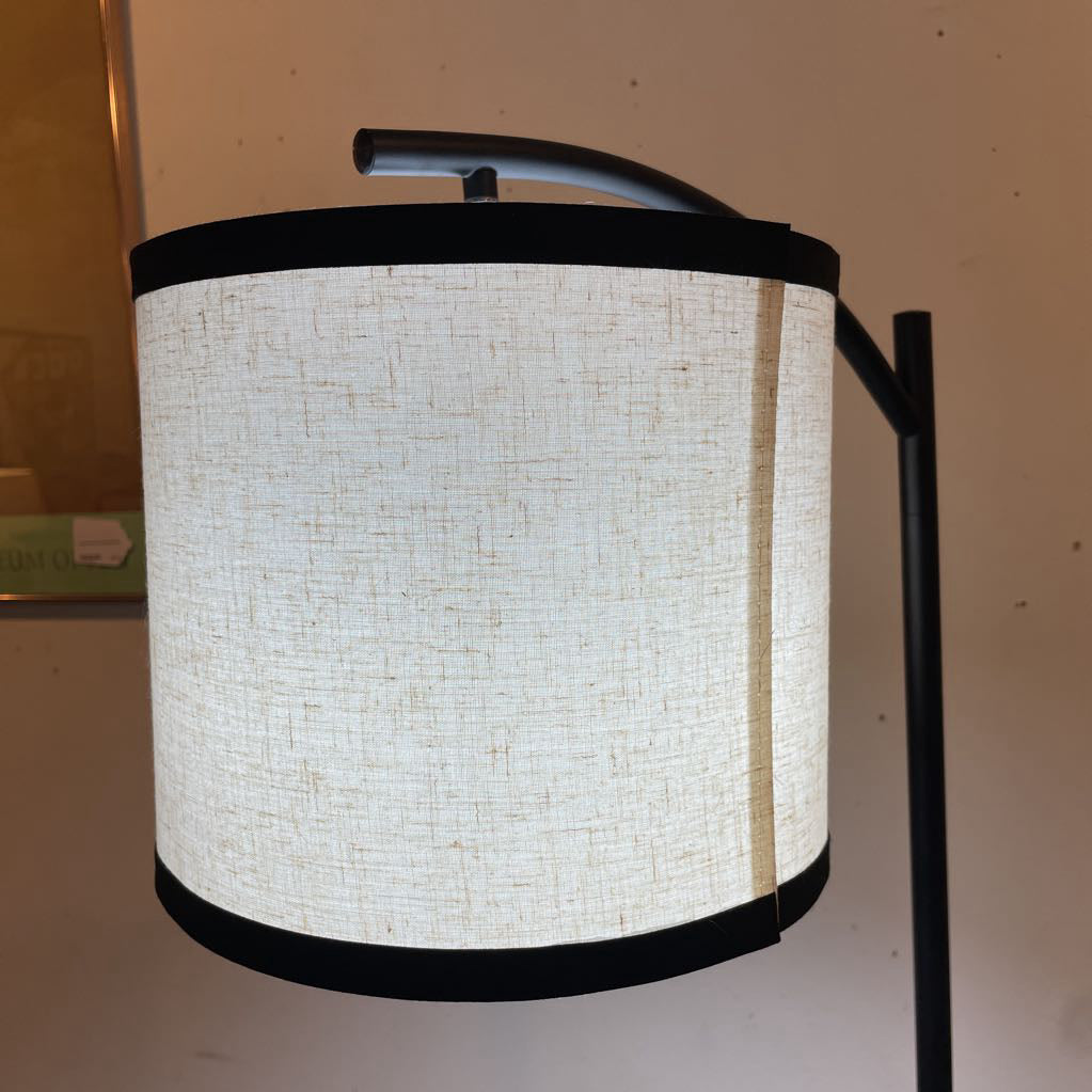 Faux Wood Table Lamp w/ USB and Electrical Outlets AS IS LAMPS