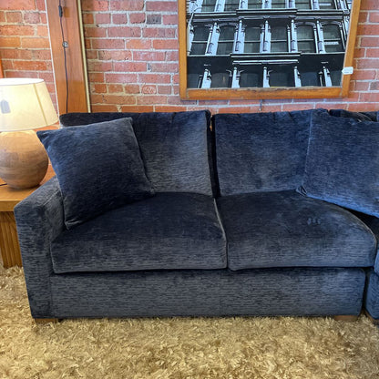 Century Midnight Blue Textured RAF Sectional U SECTIONALS RAF