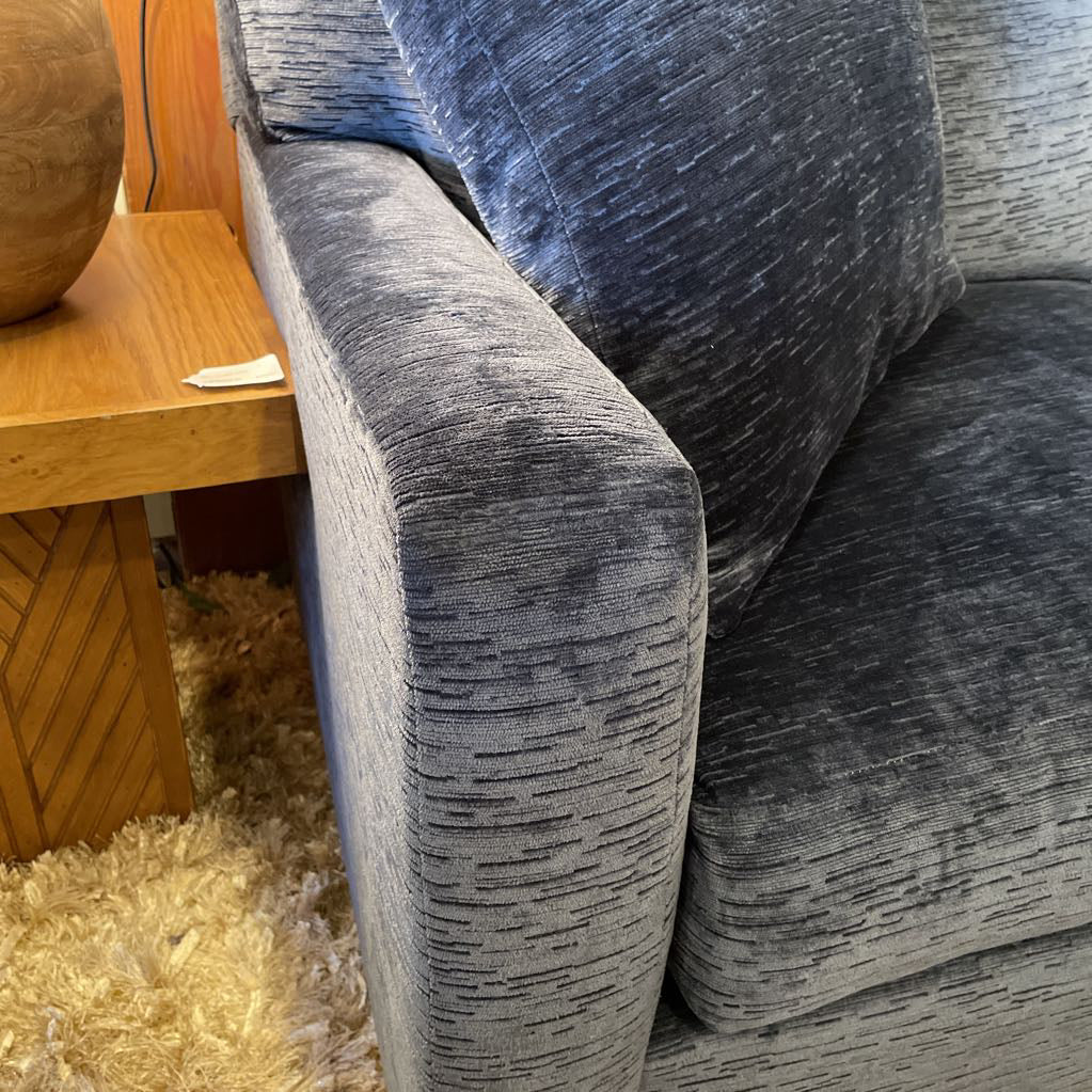 Century Midnight Blue Textured RAF Sectional U SECTIONALS RAF