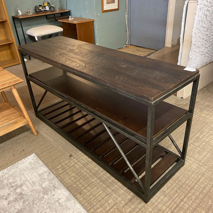 ETHAN ALLEN Beam Media Console (AS IS) C CONSOLE TABLES