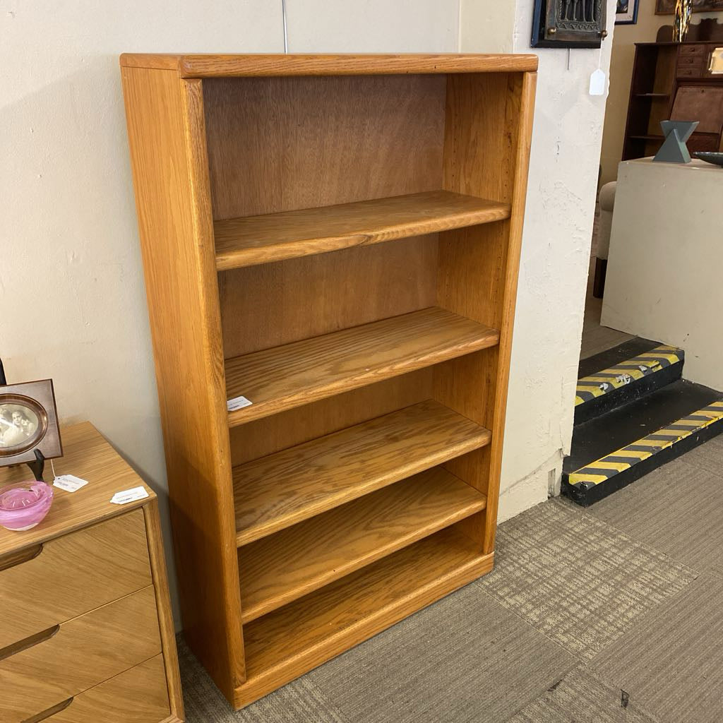 Classic Wide Oak Bookcase C BOOKSHELVES