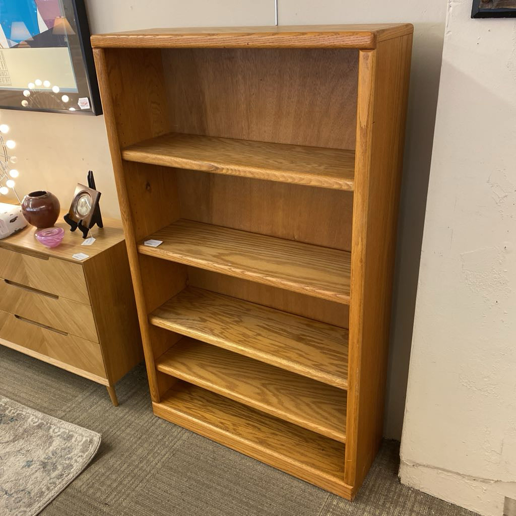 Classic Wide Oak Bookcase C BOOKSHELVES