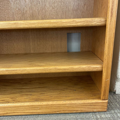 Classic Wide Oak Bookcase C BOOKSHELVES