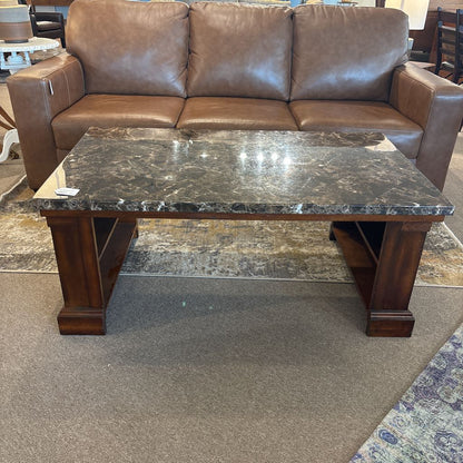 Faux Stone Top Rectangular Coffee Table C COFFEE TABLES