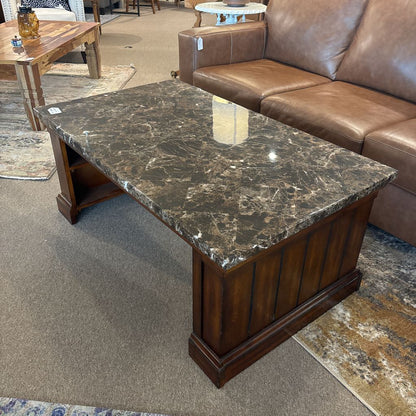 Faux Stone Top Rectangular Coffee Table C COFFEE TABLES