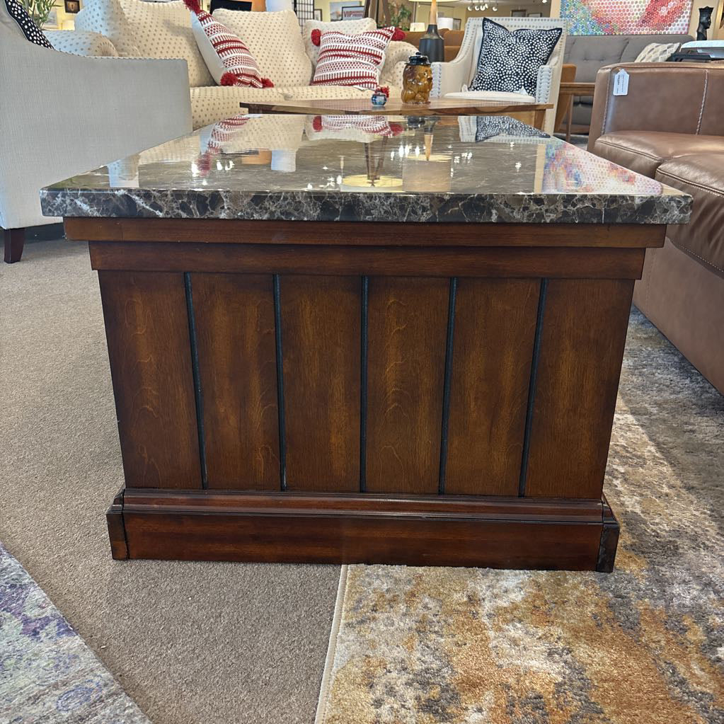 Faux Stone Top Rectangular Coffee Table C COFFEE TABLES