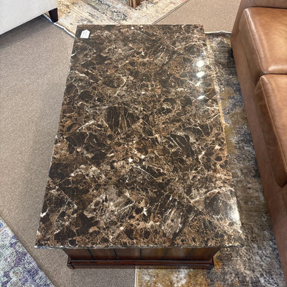 Faux Stone Top Rectangular Coffee Table C COFFEE TABLES