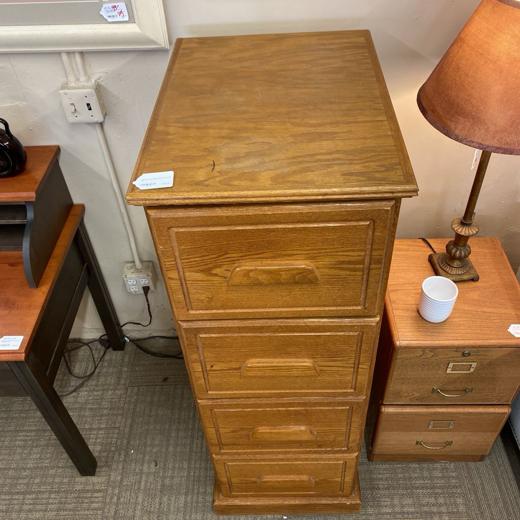Vintage Oak Filing Cabinet (AS IS) C CABINETS