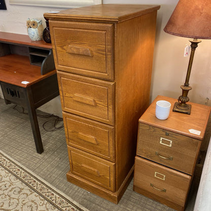 Vintage Oak Filing Cabinet (AS IS) C CABINETS