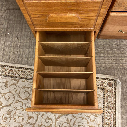 Vintage Oak Filing Cabinet (AS IS) C CABINETS