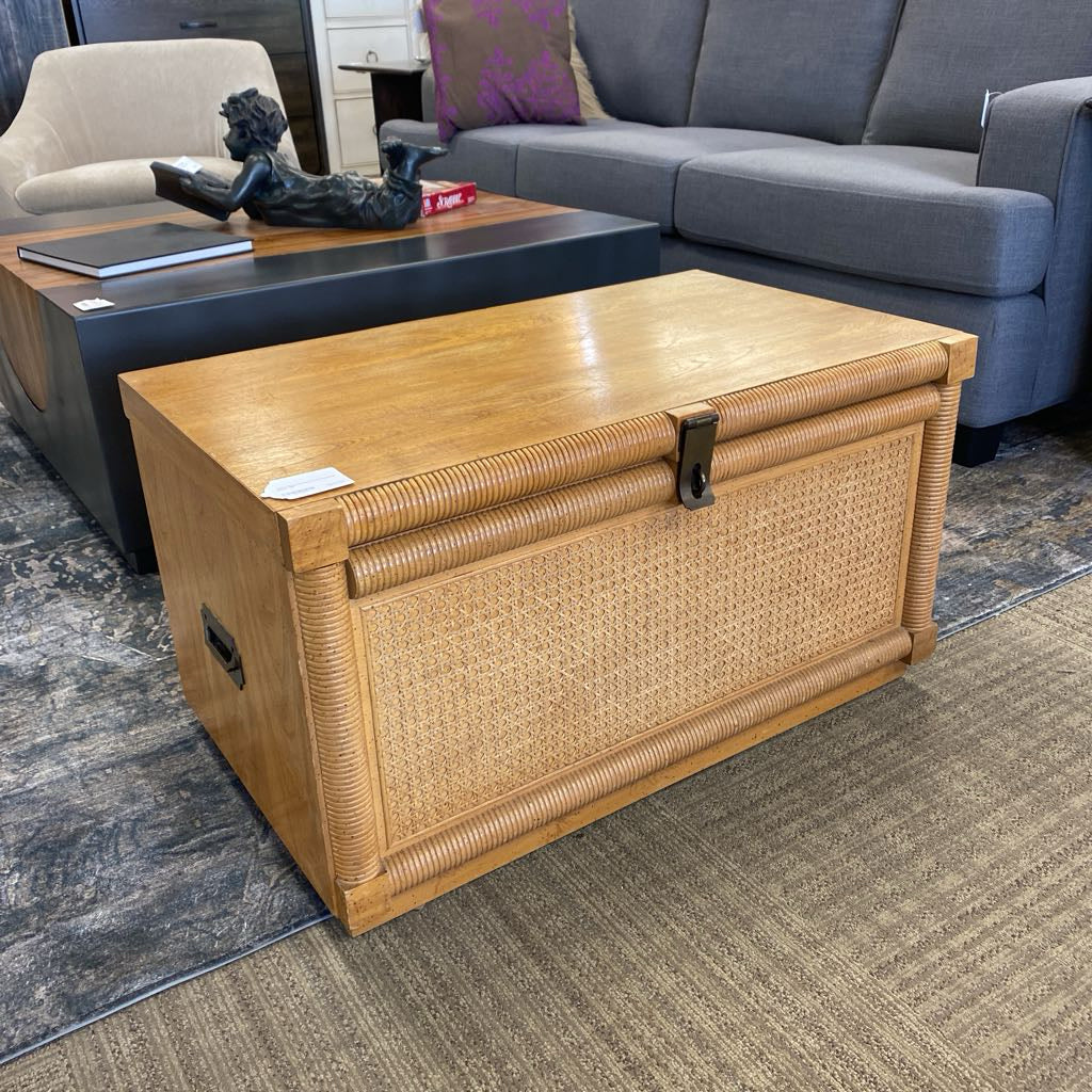Asian Style Rattan Front Bamboo Chest C TRUNKS