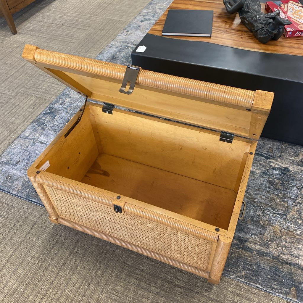 Asian Style Rattan Front Bamboo Chest C TRUNKS