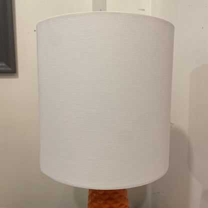 Orange Textured Base Table Lamp