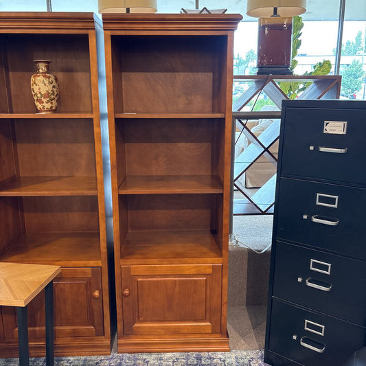 Pine Shelf with Door C BOOKSHELVES