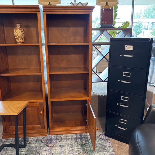 Pine Shelf with Door C BOOKSHELVES