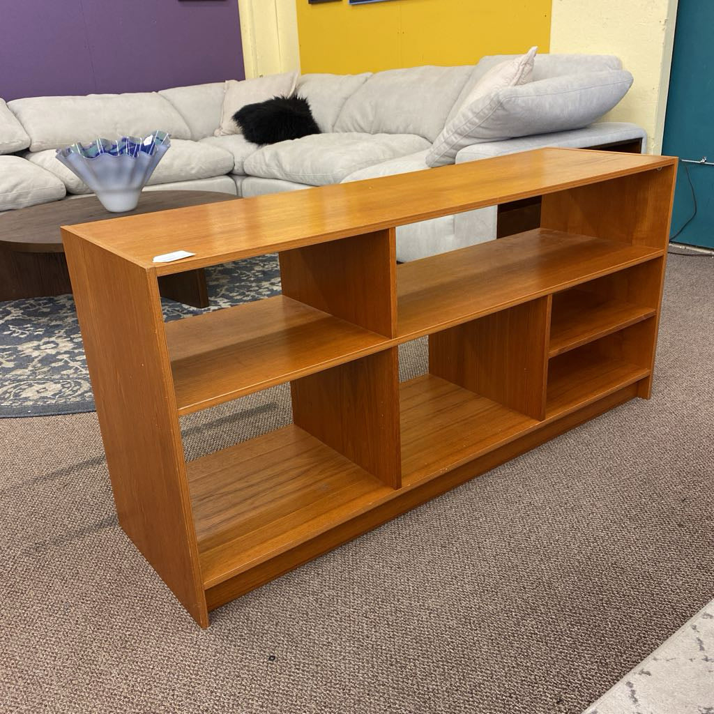 Teak Media Stand