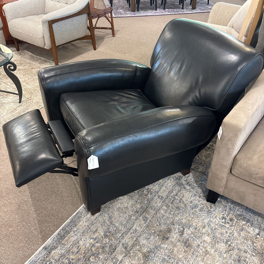 Black Leather Barca Lounger Recliner U ACCENT CHAIRS