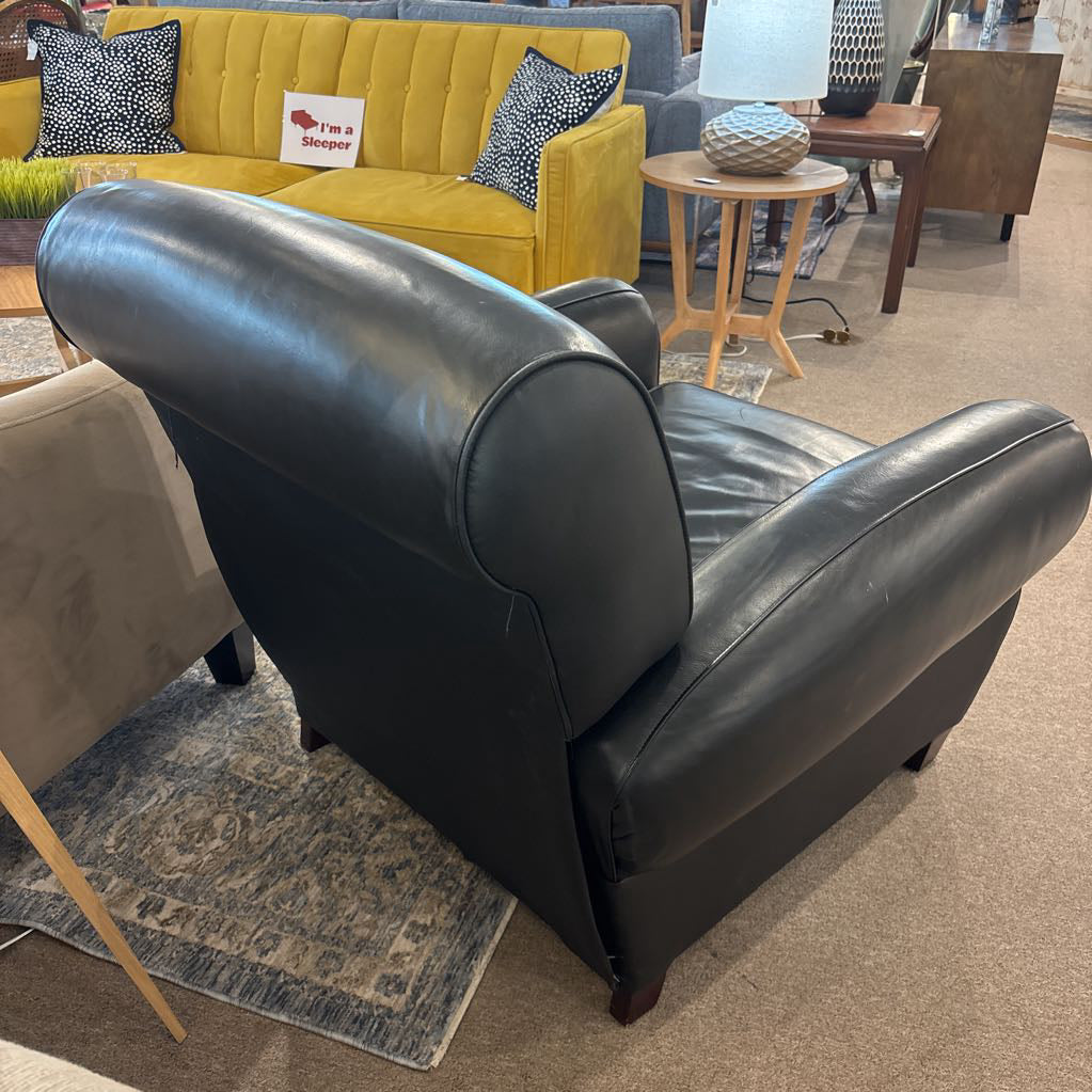 Black Leather Barca Lounger Recliner U ACCENT CHAIRS