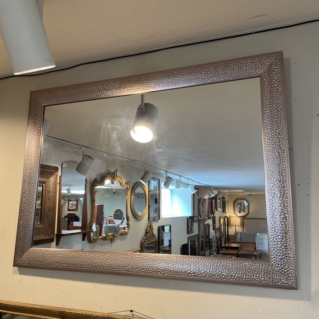 "Embossed" Design Metal Frame Mirror