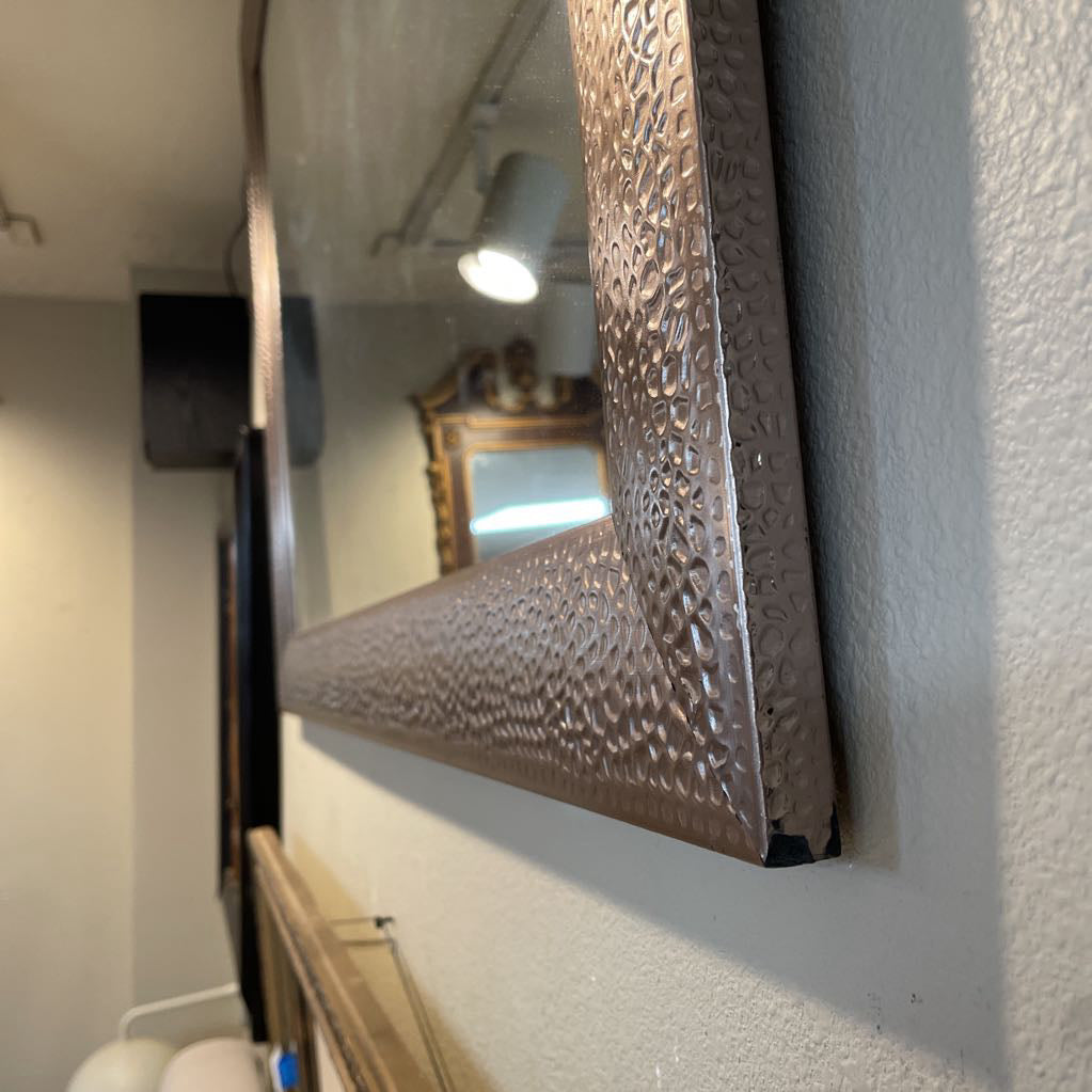 "Embossed" Design Metal Frame Mirror