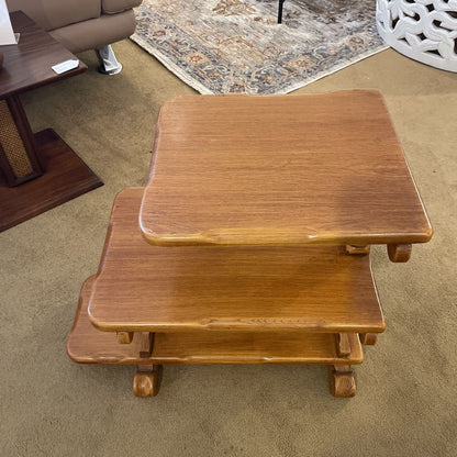 3‑Tier Turned‑Leg Side Table