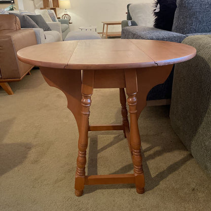 Turned Leg Drop Leaf Wooden Table C SIDE TABLES