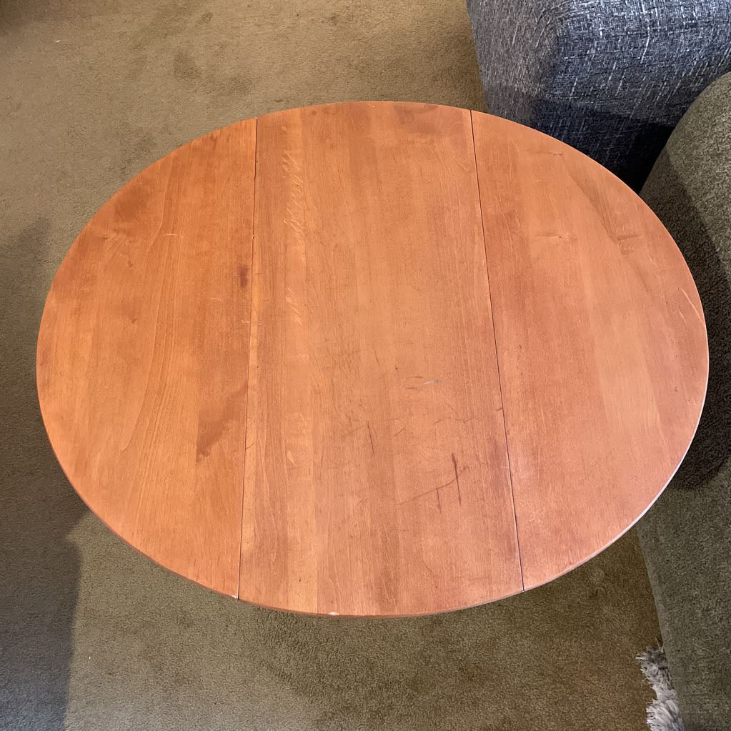 Turned Leg Drop Leaf Wooden Table C SIDE TABLES