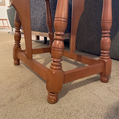 Turned Leg Drop Leaf Wooden Table C SIDE TABLES