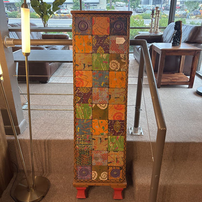 Wall Mount Multicolored Art Shelf/Cabinet
