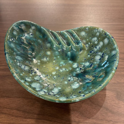 MC Blue and Green Drip Glaze Ashtray