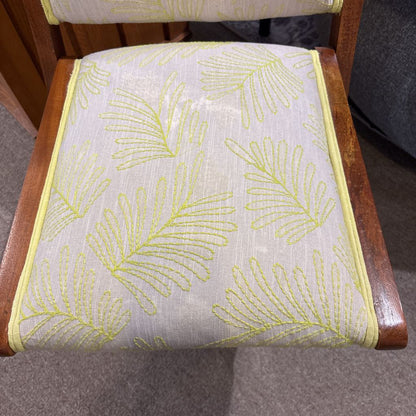 Green Embroidered Folding Chair