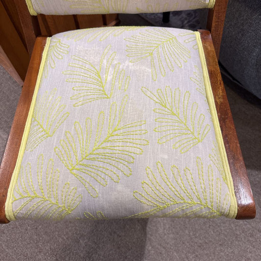 Green Embroidered Folding Chair