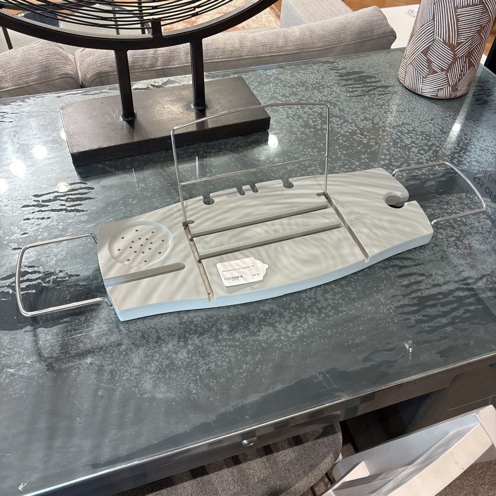 Grey Bathtub Tray Organizer SMALLS