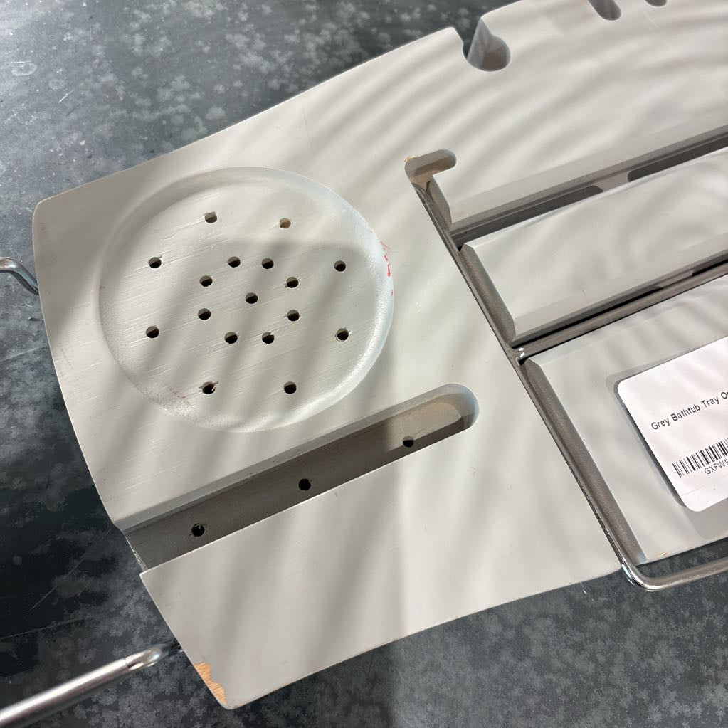 Grey Bathtub Tray Organizer SMALLS
