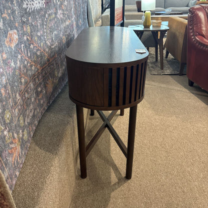 Houston Brown Oval Console Table