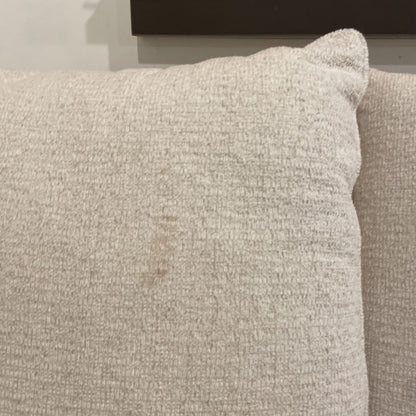 Large White Fabric Modular Sectional