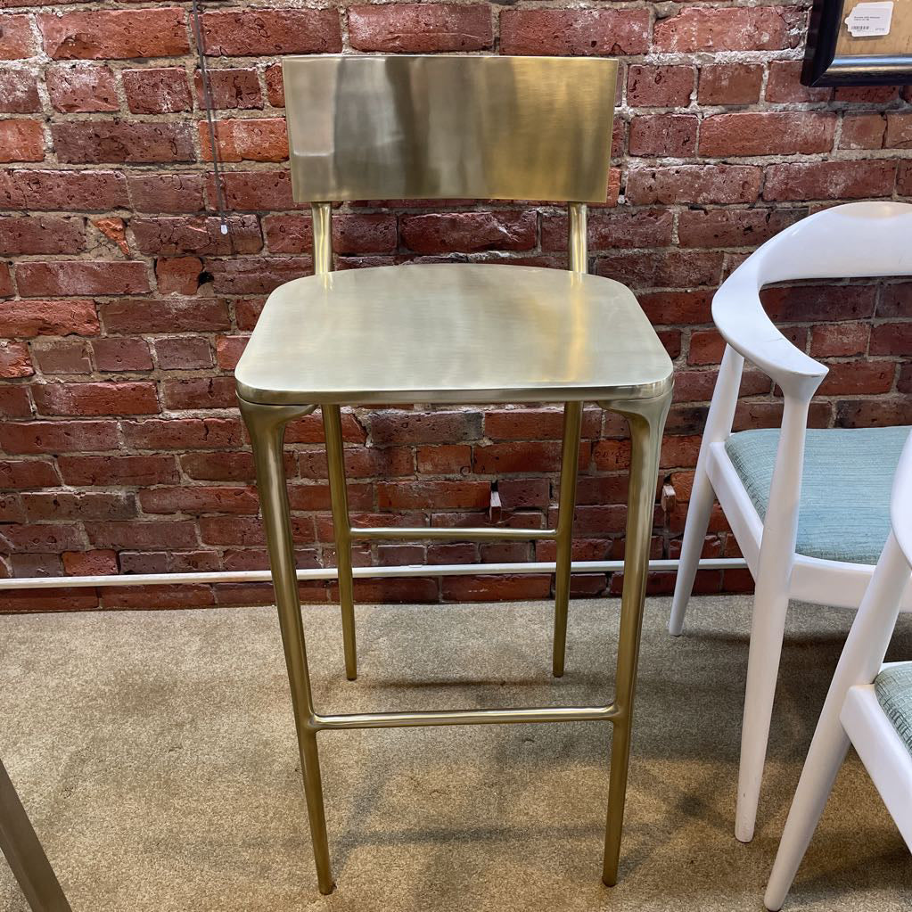 CB2 Oro Gold Finish Barstool