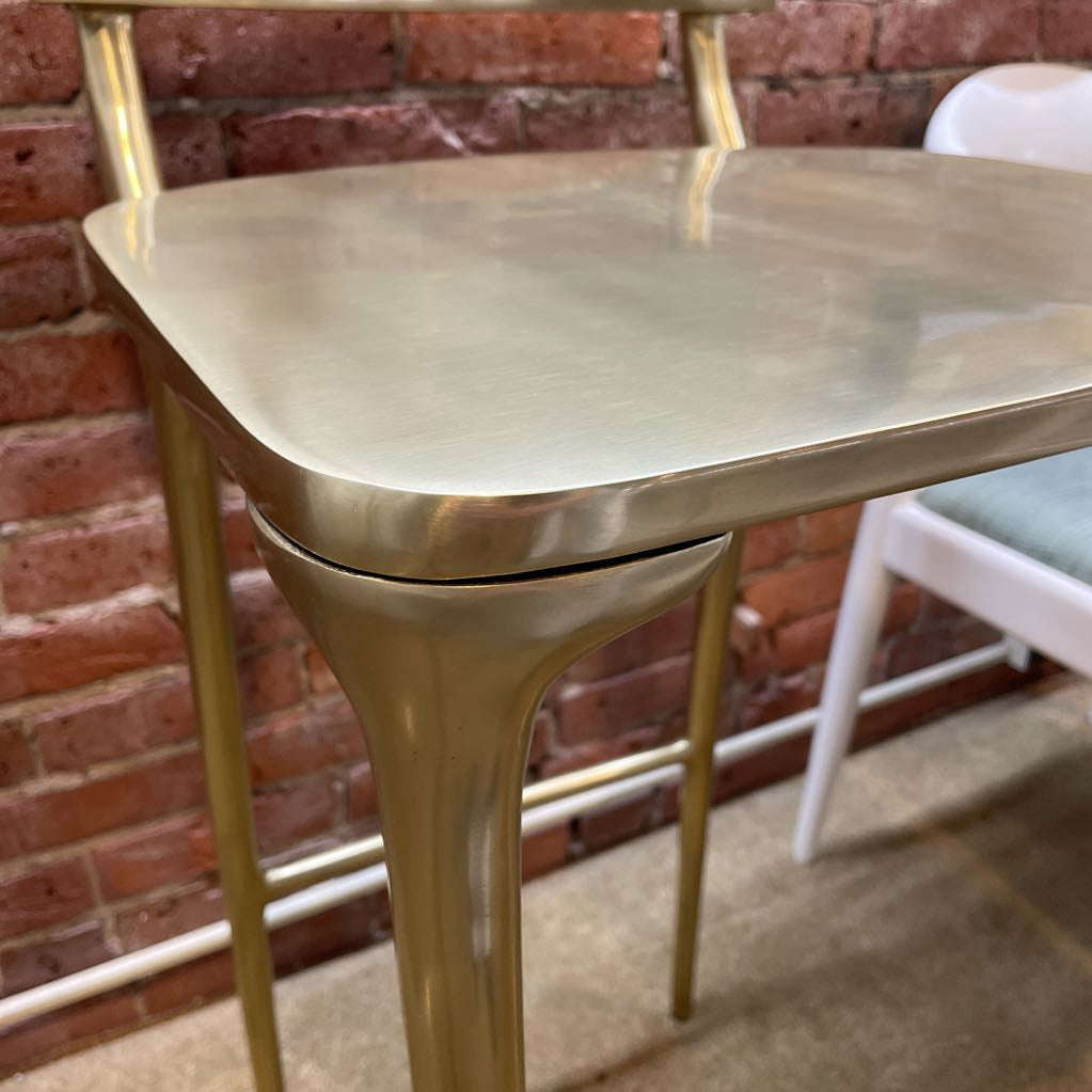 CB2 Oro Gold Finish Barstool