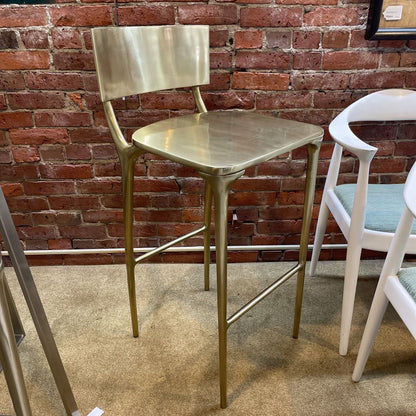 CB2 Oro Gold Finish Barstool