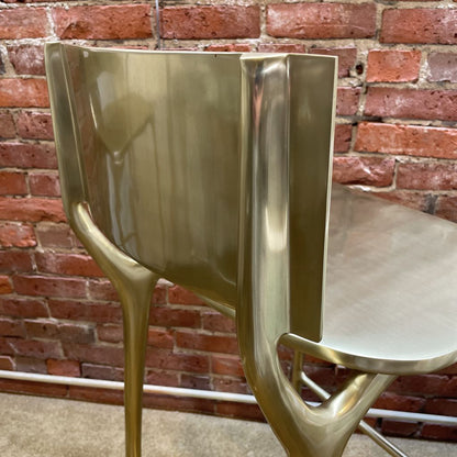 CB2 Oro Gold Finish Barstool
