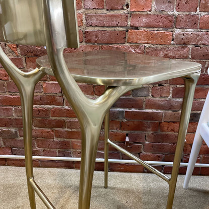 CB2 Oro Gold Finish Barstool