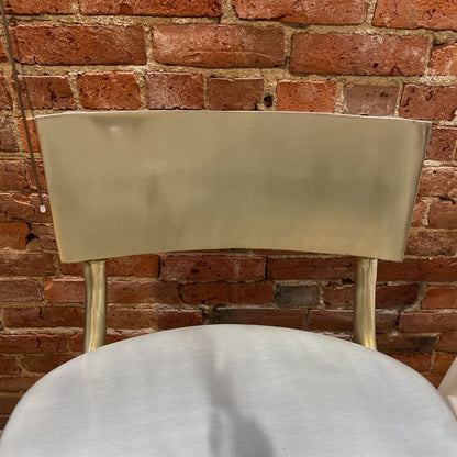 CB2 Oro Silver Finish Barstool