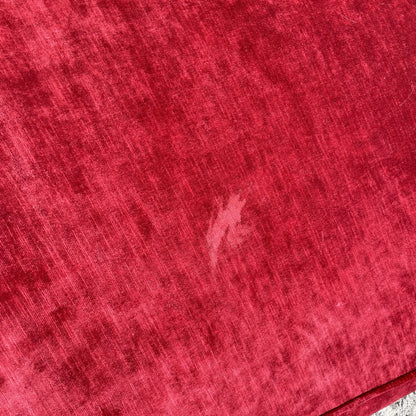 Mod Shop Custom Curved Scarlet Velvet Sofa