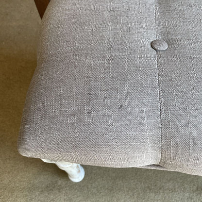 Grey Tufted Farmhouse Chic Bench