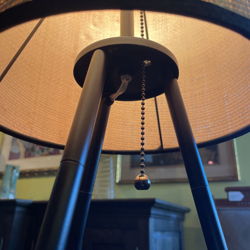 Tall Woven Shade Tripod Base