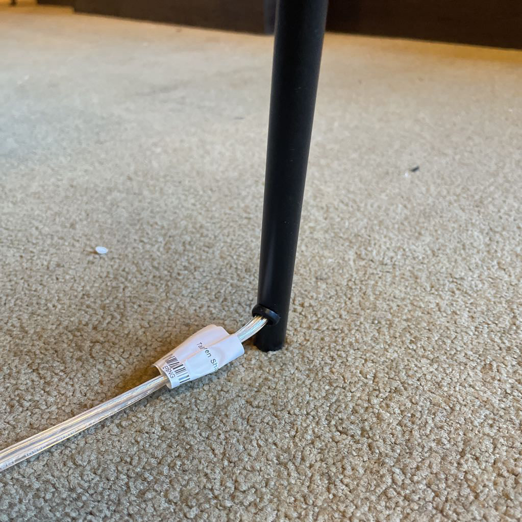 Tall Woven Shade Tripod Base